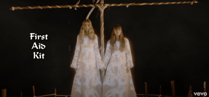 Looking all kinds of Midsommar here, First Aid Kit is rich with folkloric roots. Their videos are a nice refrain with friendship and female solidarity. Watch "Wolf" for some creature comfort.