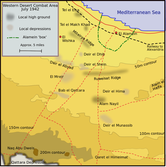 El Alamein and surrounding area it would prove to be the most climatic battle of the entire North African campaign.