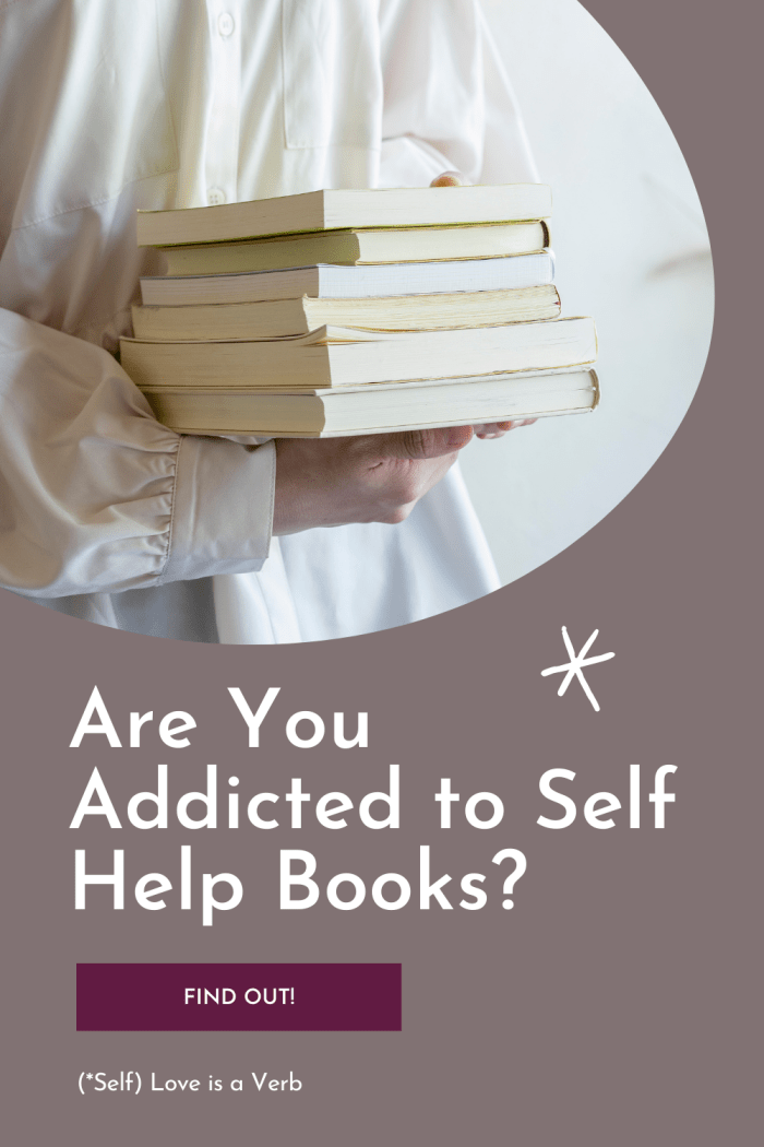 If you find yourself buying more self-help books than you can read, buying more and more self help books on the same topic, and not getting results for the money you spent, you might be addicted to the genre.