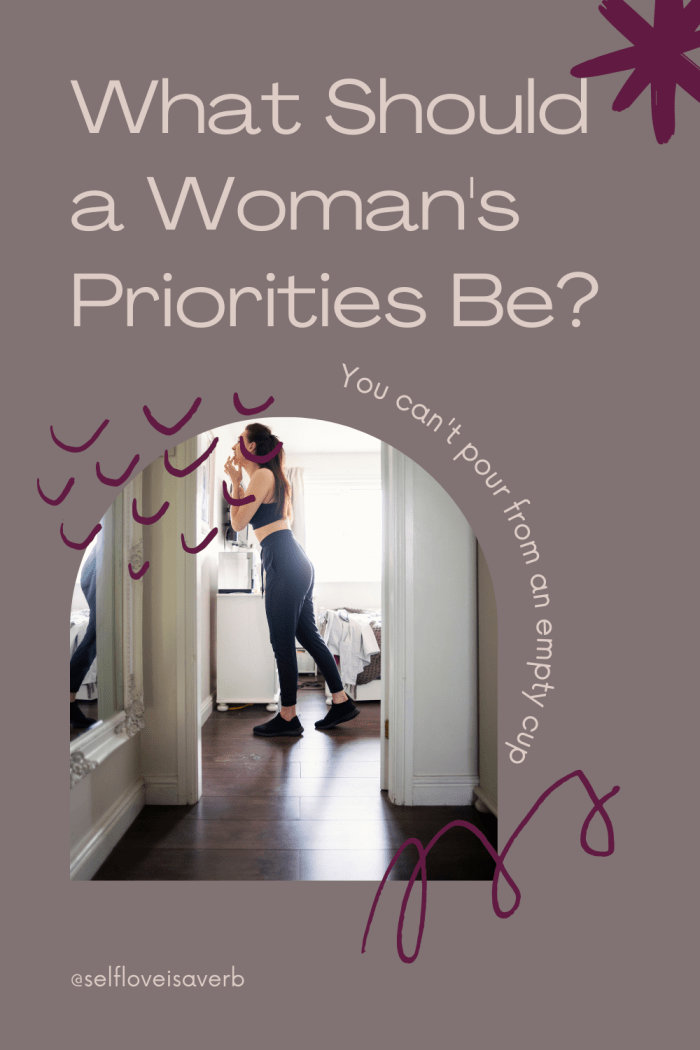The flight attendant tells you to put the mask over your own face before helping others. Similarly, you have to prioritize your self care if you expect to have any energy left over at the end of the day to care for others.