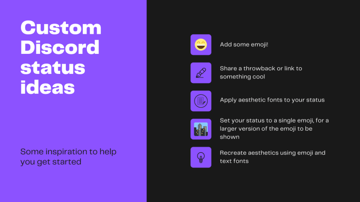 10 Custom Discord Status Ideas: The Ultimate List - TurboFuture