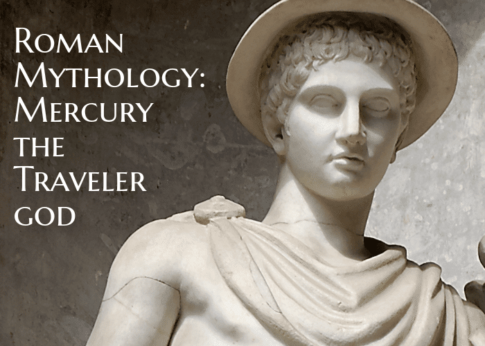 Mercury is one of the most important gods in Roman mythology. He had a long list of jobs from communicating messages from gods to mortals, and guiding souls to the underworld. He was considered the god of commerce, travel, messages, speed, and more.