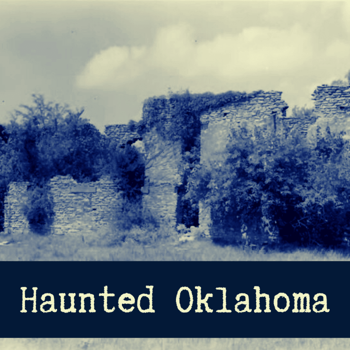Explore some of Oklahoma's most haunted places, including the Fort Washita barracks pictured above.