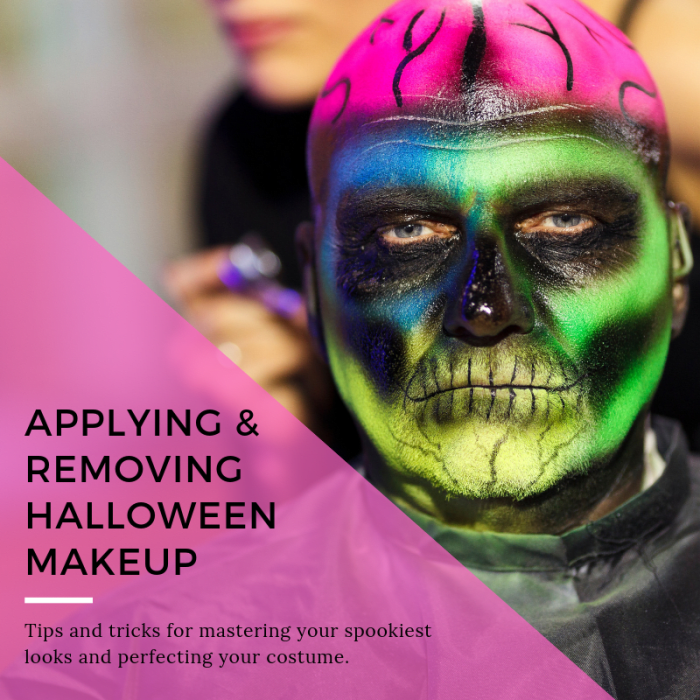 This article will break down various tips and tricks for applying makeup to your face for that perfect Halloween costume, as well as provide guidance on how to take it all off at the end of the night.
