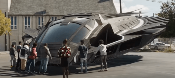 Courtesy of Marvel Studios. The ending sequence of Black Panther has T'Challa learning from the past mistakes by revealing Wakanda's power to the world, but doing so as an outreach and not a powerbroker.