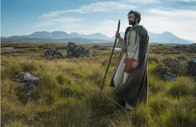 The unfamiliar, brutal, mountainous environment of a strange land filled Patrick with loneliness as he tended to his master's sheep.