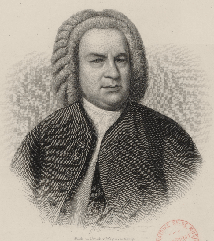 Engraving of J S Bach