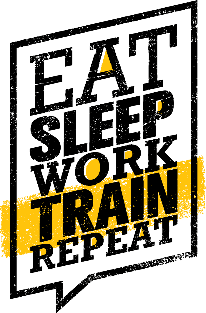 For me, it's more like "eat, sleep, work, play with a cat, watch anime, repeat (unless I'm having another terrible headache for no reason)."