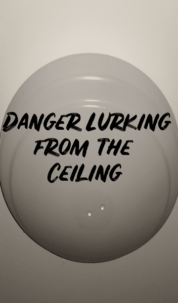 poem: danger lurking from the ceiling - letterpile