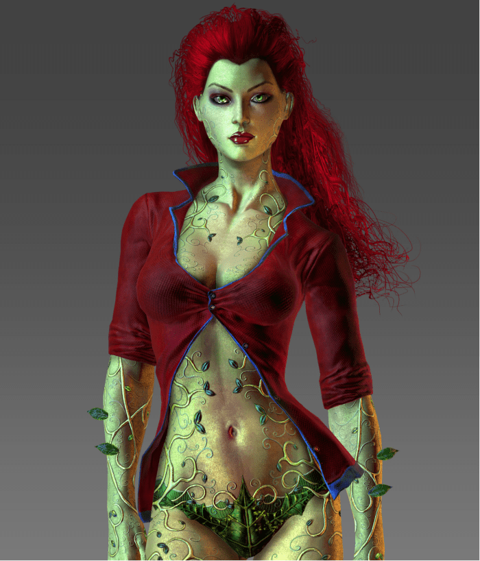 Poison Ivy as she appeared in Batman: Arkham Asylum. 