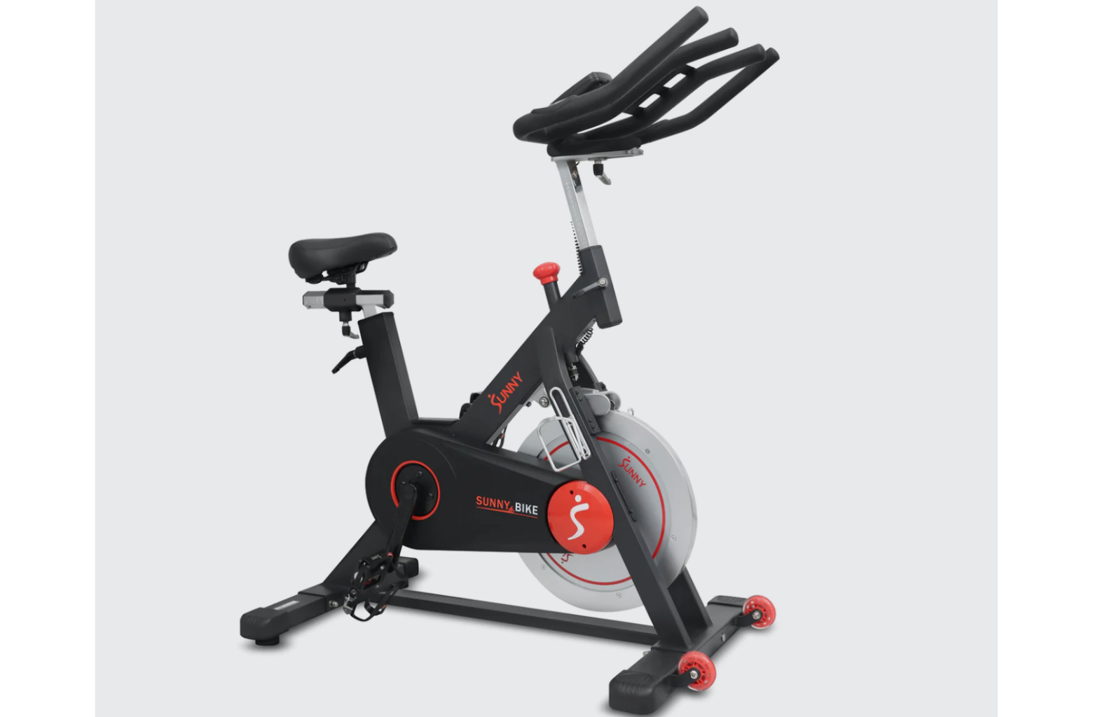 Sunny Health & Fitness Premium Magnetic Belt Drive Indoor Cycling  Stationary Exercise Bikes with Optional SunnyFit App Enhanced Bluetooth  Connectivity