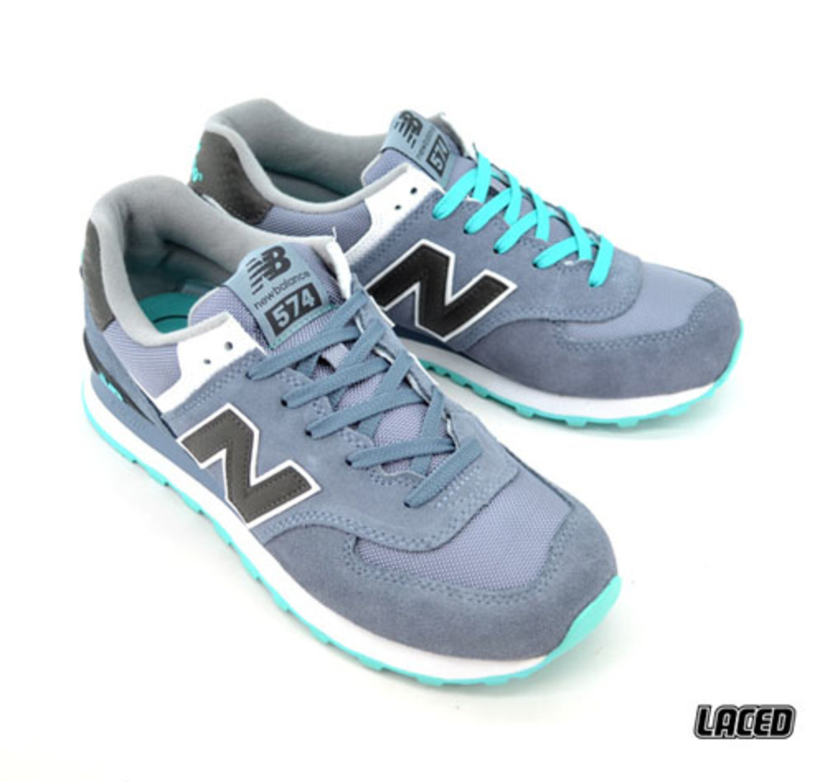 new balance 574 black teal