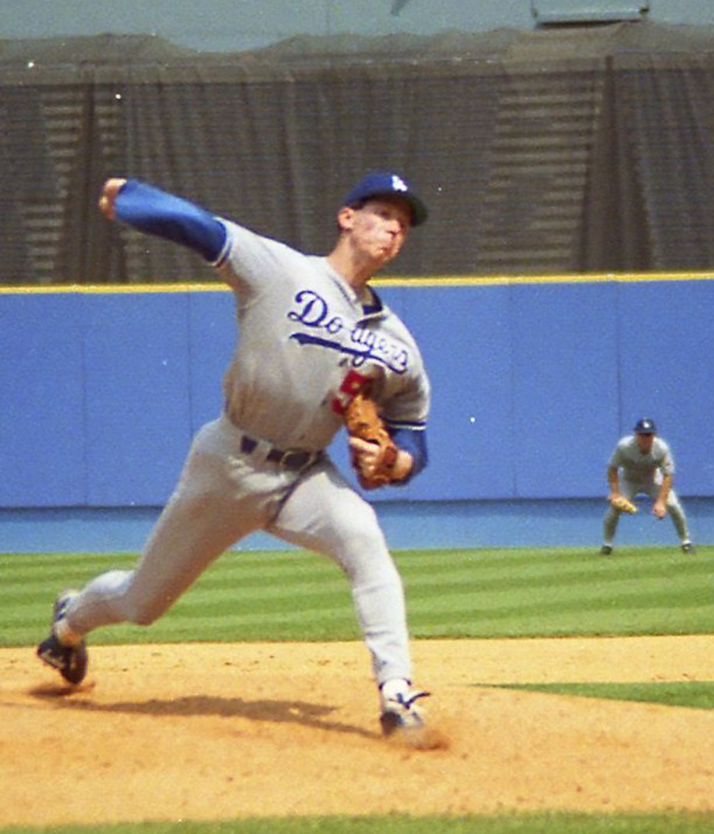 Orel Hershiser in 1993 when he posted a .356 batting average.