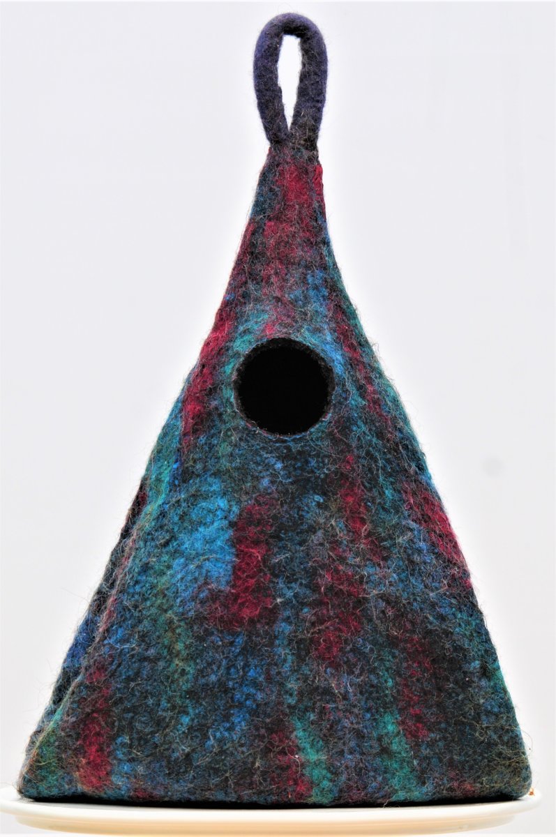 How to Use Paverpol Textile Hardener to Stiffen a Felted Bird Pod