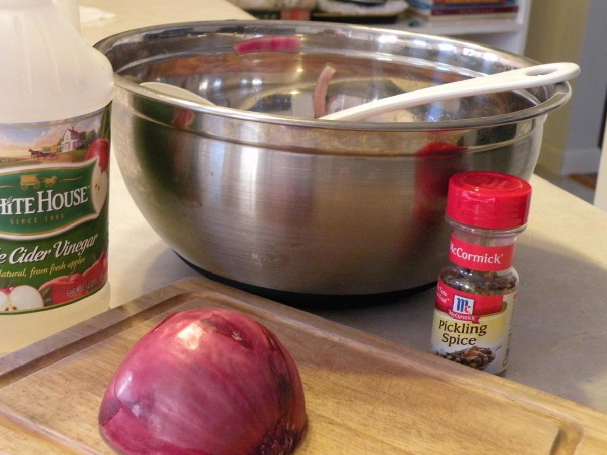 Preparing for making the marinade
