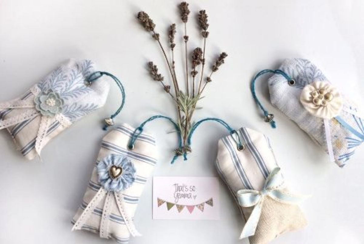 46 Ideas for Homemade Sachet Bags and Scented Fillings