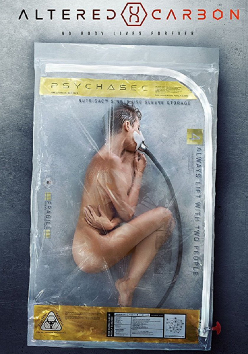 "Altered Carbon" is a fun cyberpunk series with an interesting world and characters. 