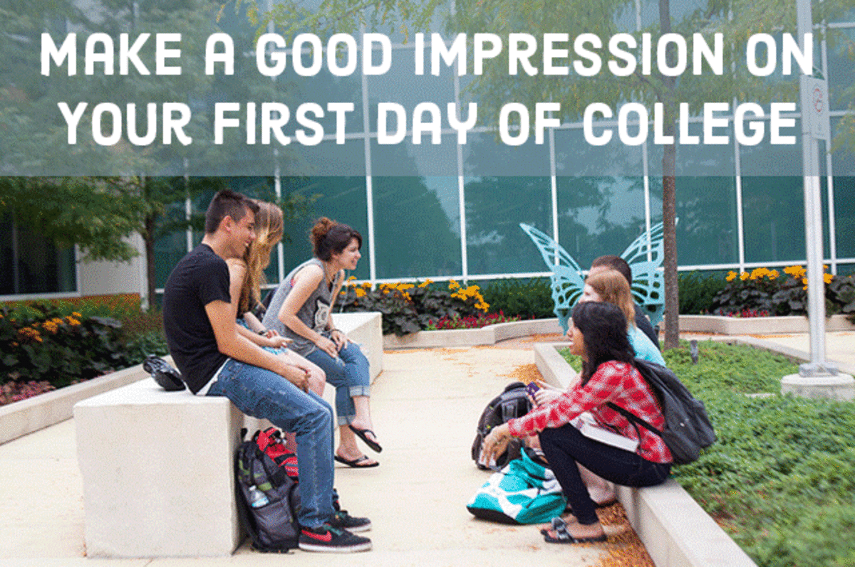 How to make a good impression on your first day of college.