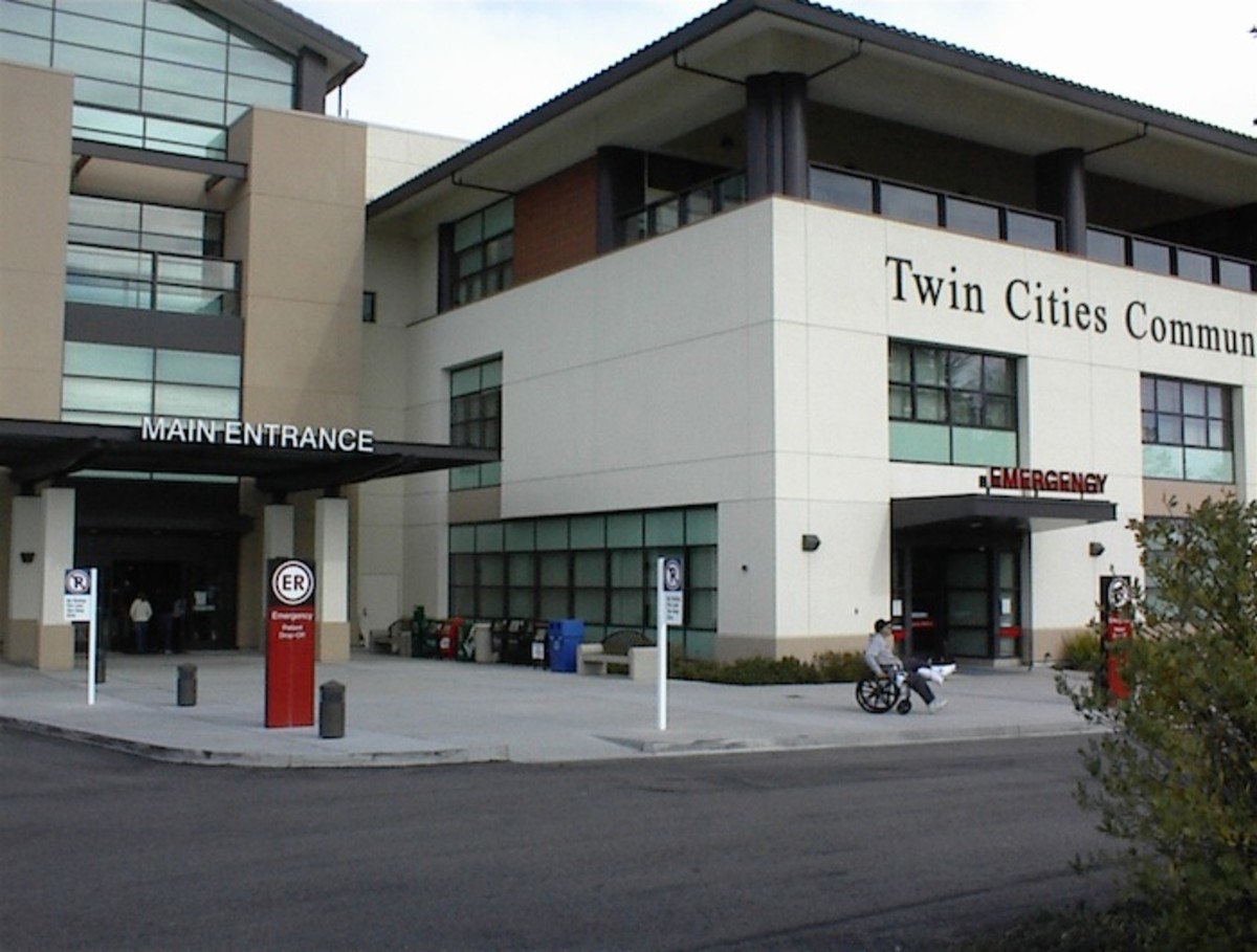 This is the entrance to the emergency room at the nearest hospital in North San Luis Obispo County -- Twin Cities Community Hospital