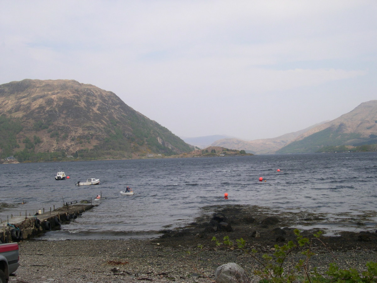 Sea Fishing Loch Etive From Taynuilt, Argyll, Scotland