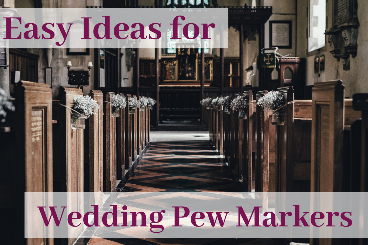 Even the most ordinary of venues can be spruced up with a little effort and creativity. You can make your own wedding pew markers with these easy-to-follow tips. 