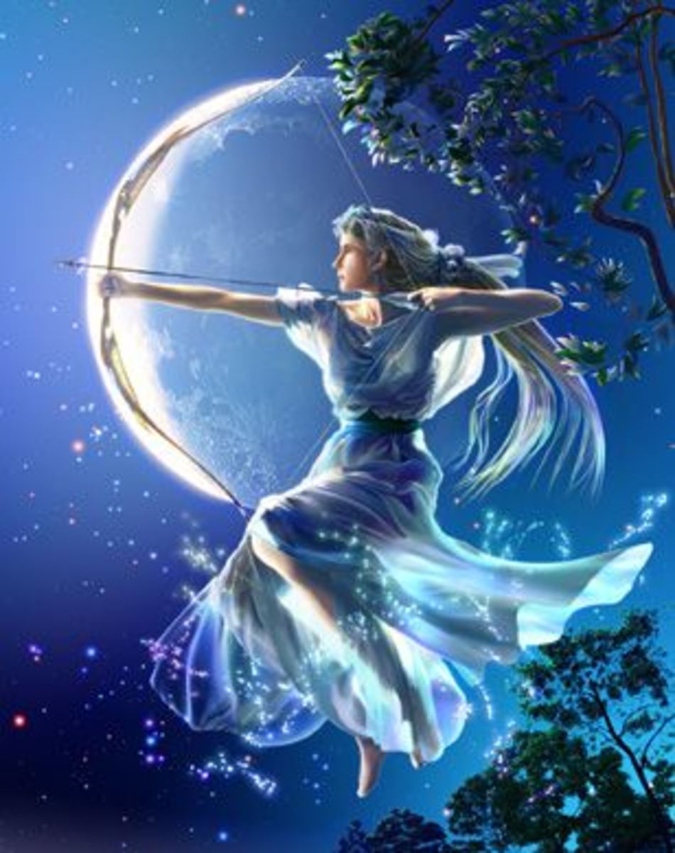 Artemis, goddess of the hunt.