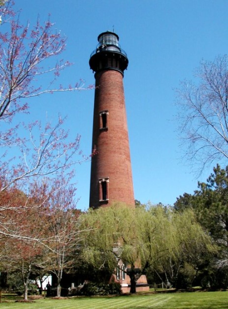 Currituck Beach Lighthouse on the Outer Banks of North Carolina