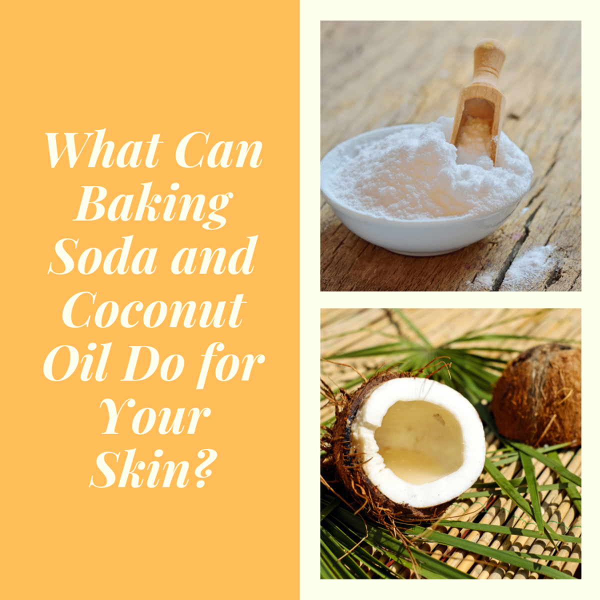 Baking soda and coconut oil are healthy alternatives to conventional beauty products.