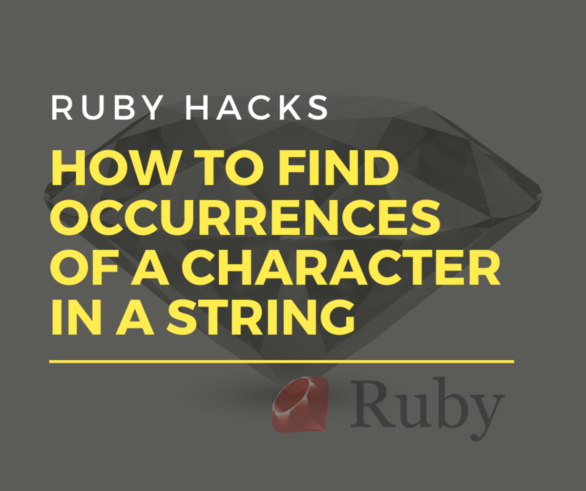 How to Find Occurrences of a Character in a String Using Ruby