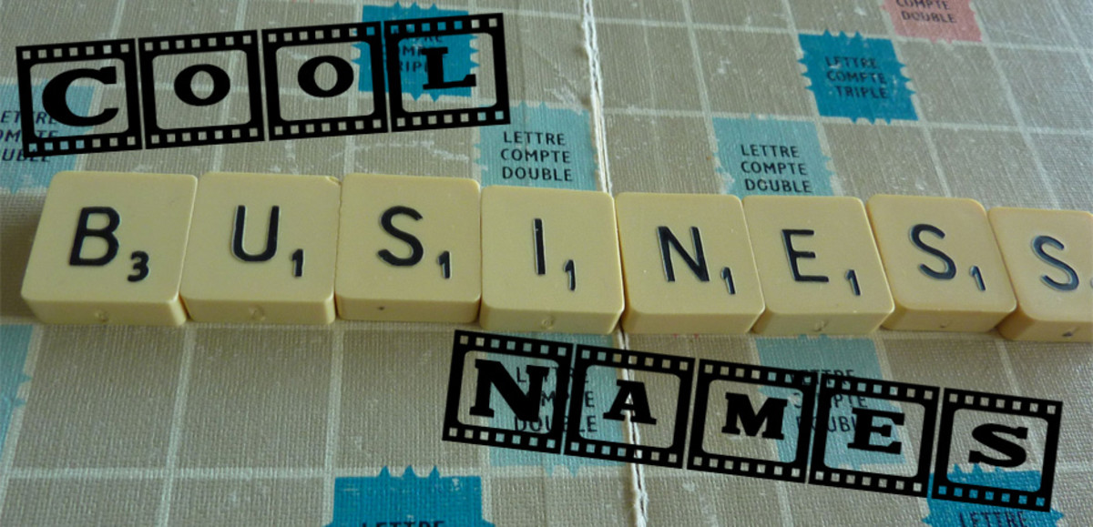 Creating a name with Scrabble.