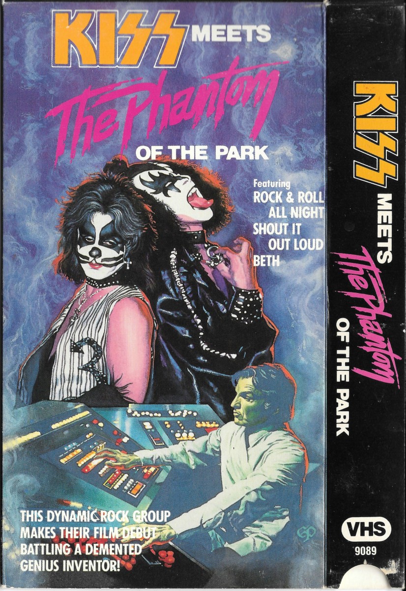 KISS Meets the Phantom of the Park. Goodtimes Home Video VHS cover.