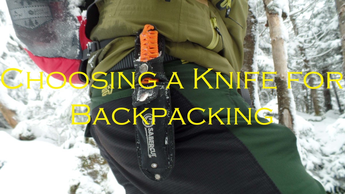 Choosing a backpacking knife. 