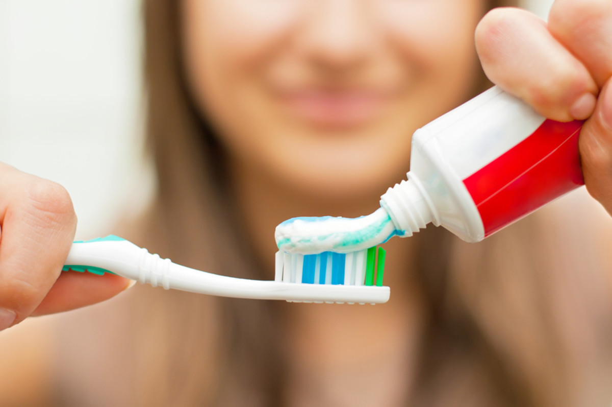 The triclosan in toothpaste can help clear up pimples. 