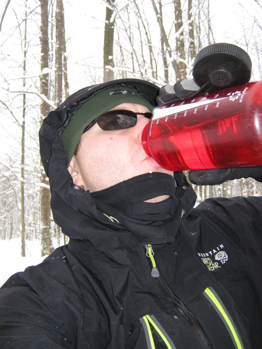 Hydration is an important safety factor during winter sports.  