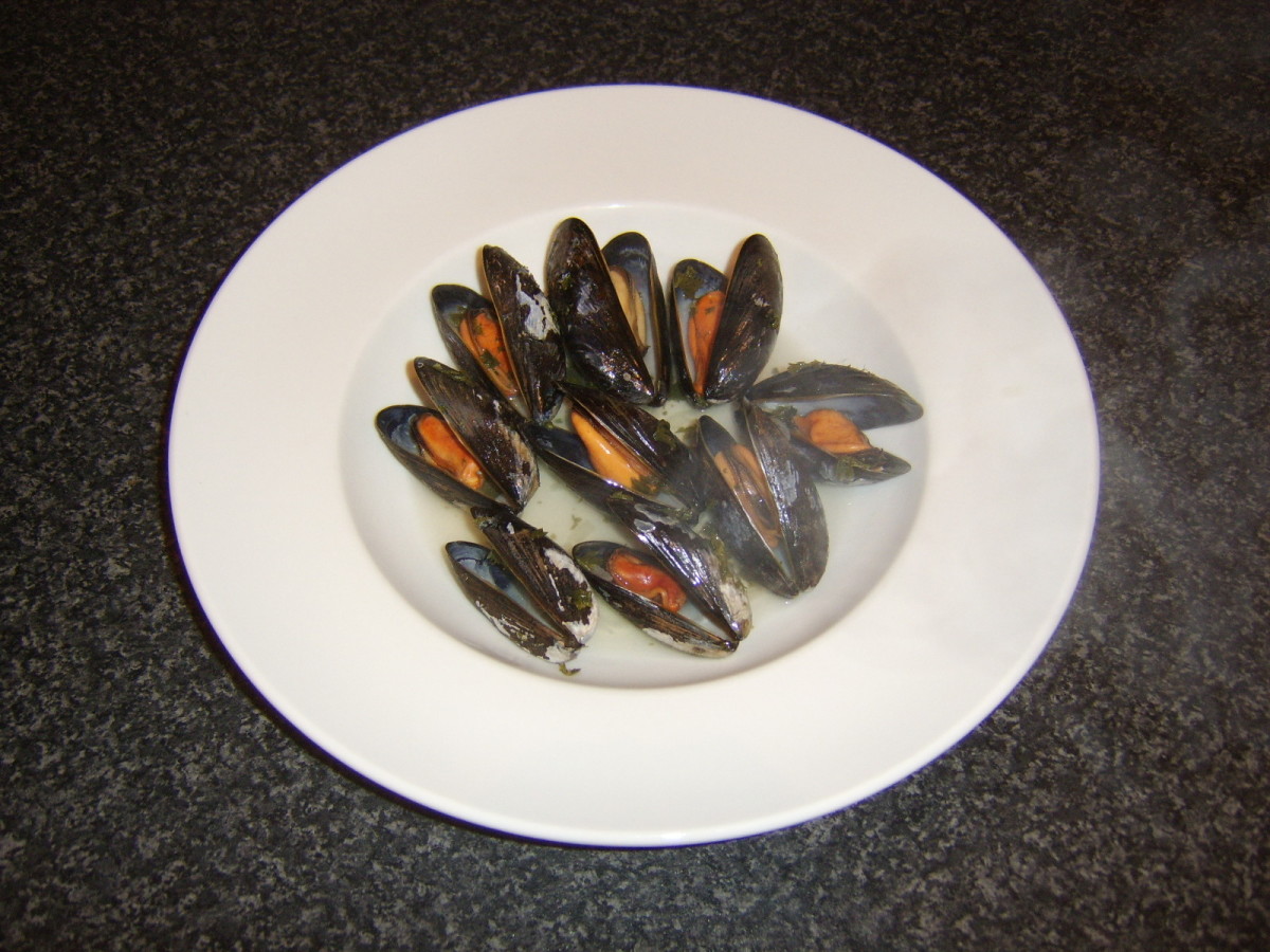 Fresh mussels should be cooked very quickly and simply if they are to be enjoyed at their best