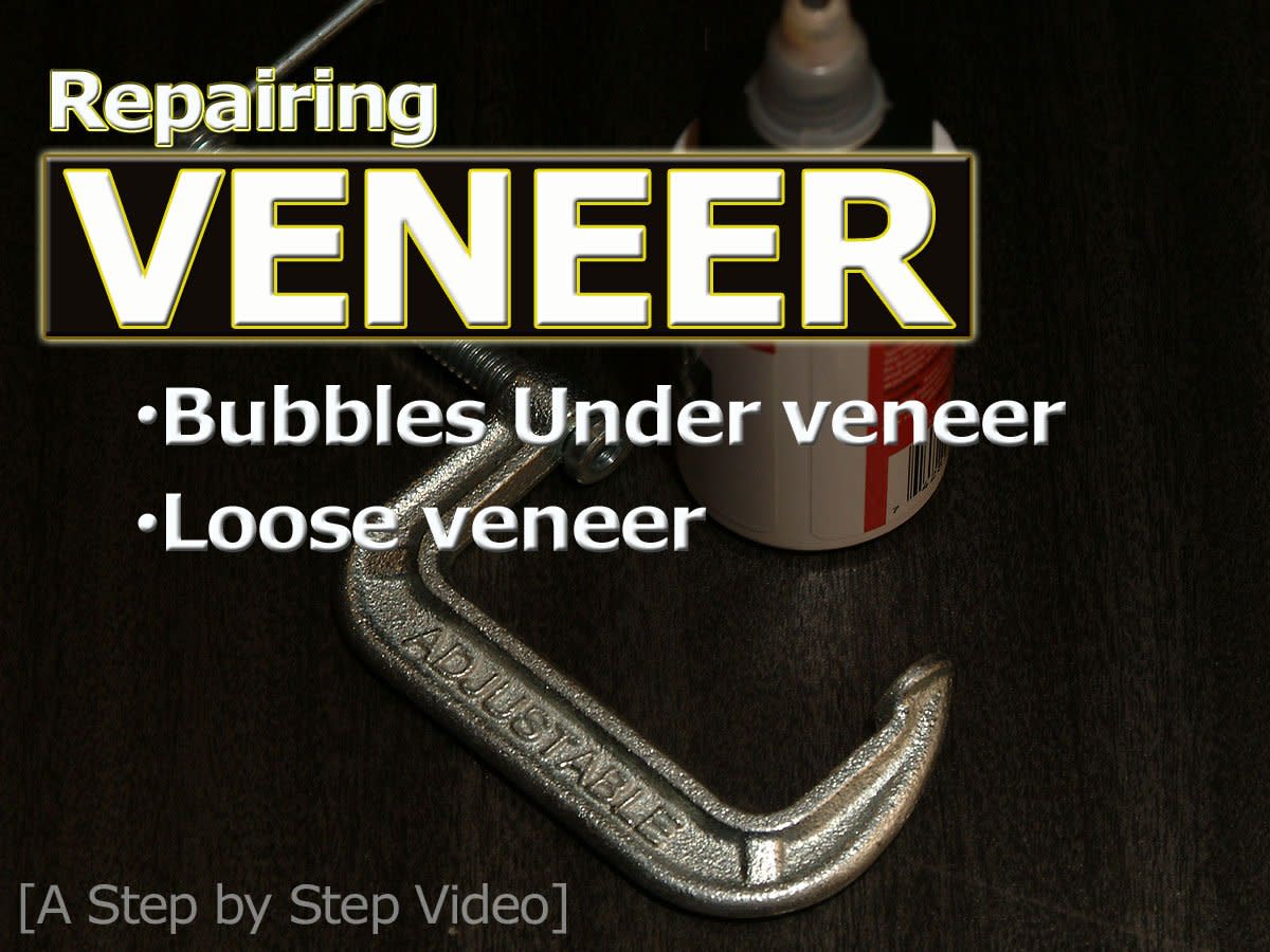 Laminated Wood Veneer: Bubbled or Loose Veneer Home Repair