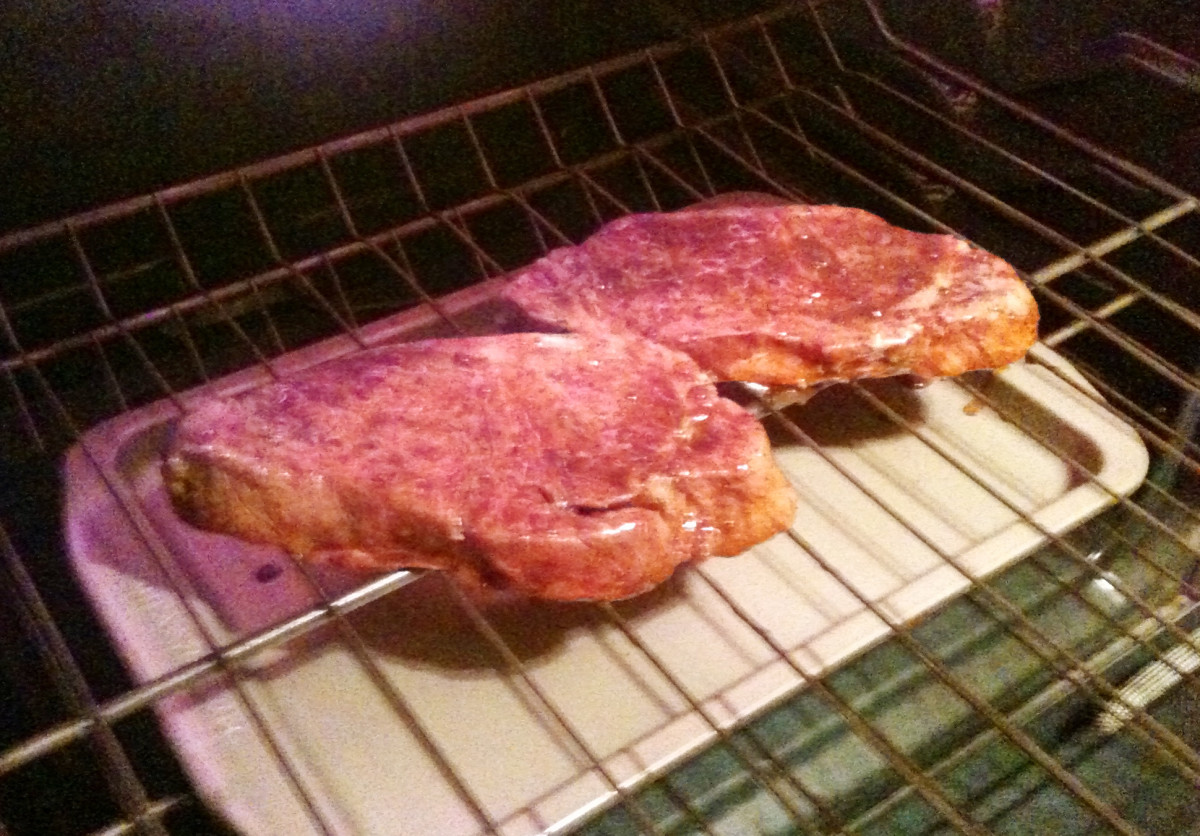 Broiling steak without a broiler pan!