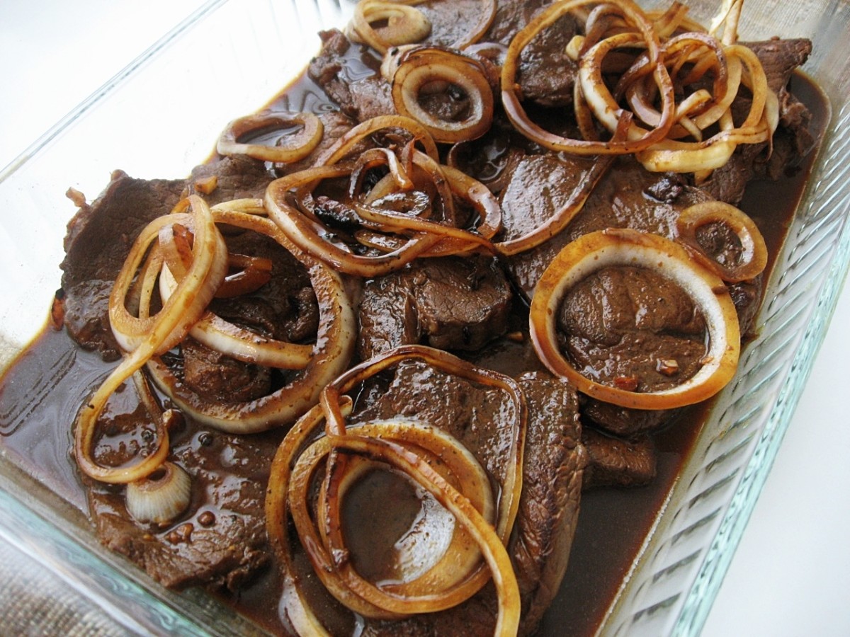 How To Make Bistek Tagalog Filipino Beefsteak Delishably
