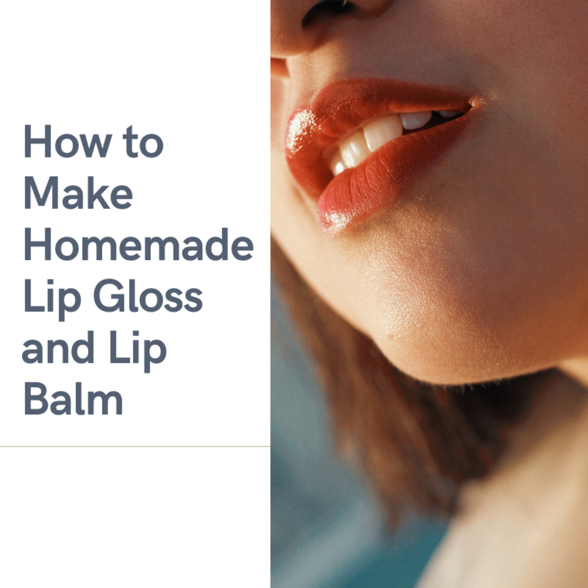Make your own homemade lip gloss and lip balm and save time and money.