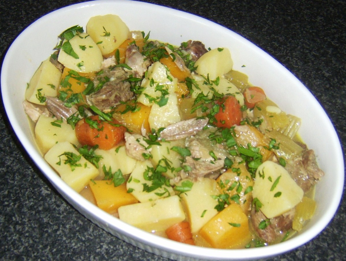 Rabbit and lamb slowly stewed with an assortment of root vegetables is just one of the rabbit recipes featured on this page