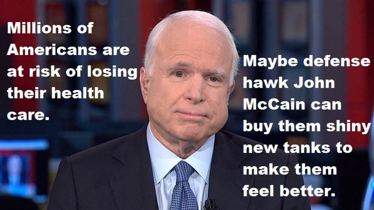 U.S. Senator John McCain (R-AZ) wants to add a half trillion dollars to the defense budget over the next five years, reports POLITICO.