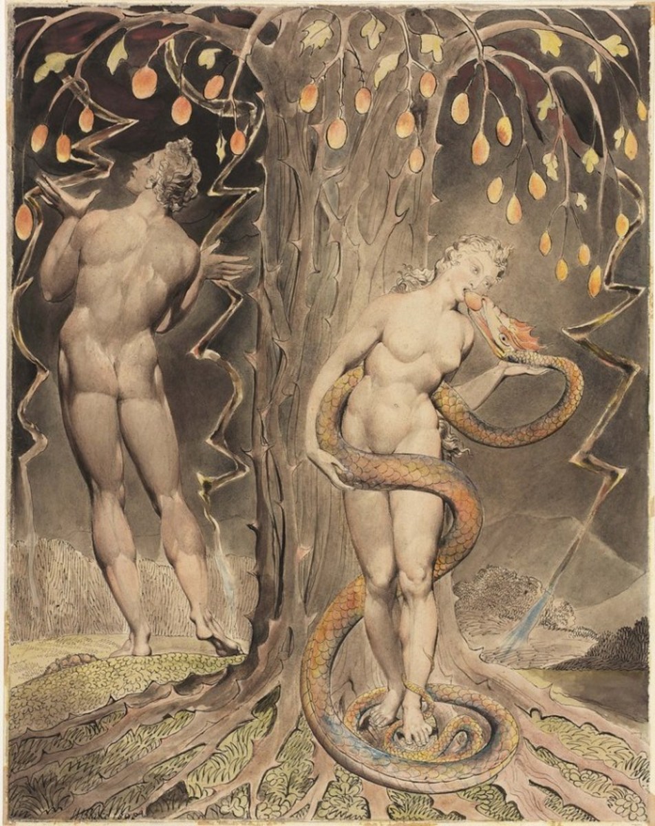William Blake's "The Temptation and Fall of Eve"