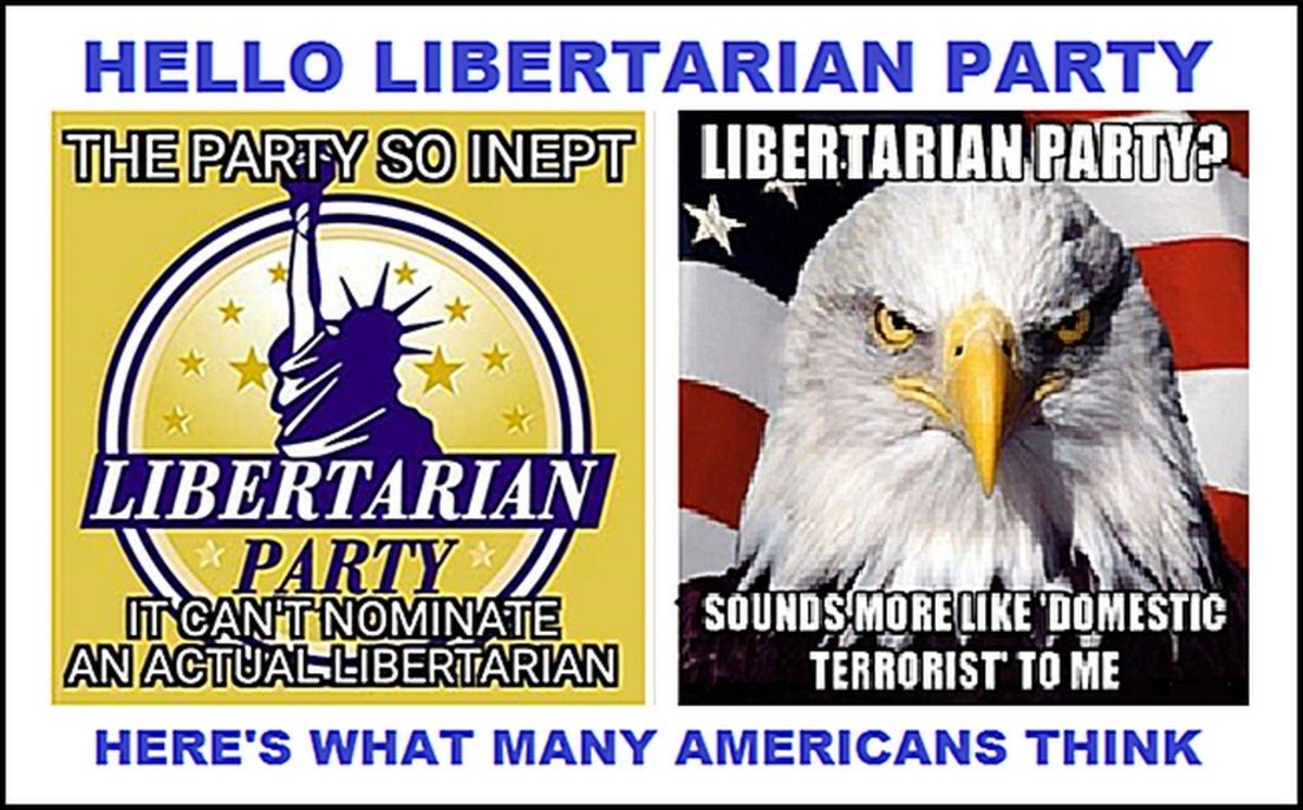 "it appears only 4% of libertarians are voting for the Libertarian Party." -- A Libertarian Future, February 7, 2015 (https://goo.gl/Dlz6Vv)