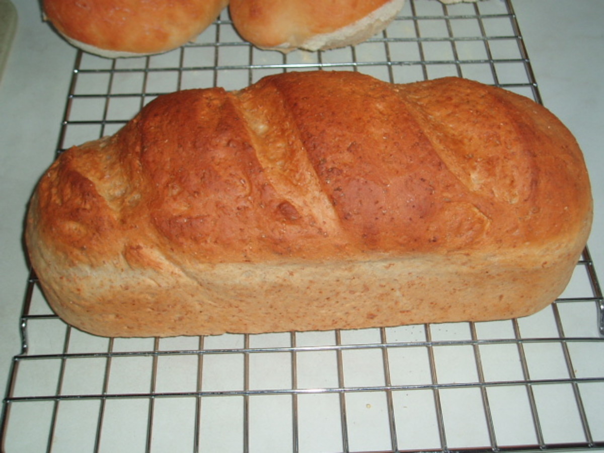 Perfect friendship bread loaf.
