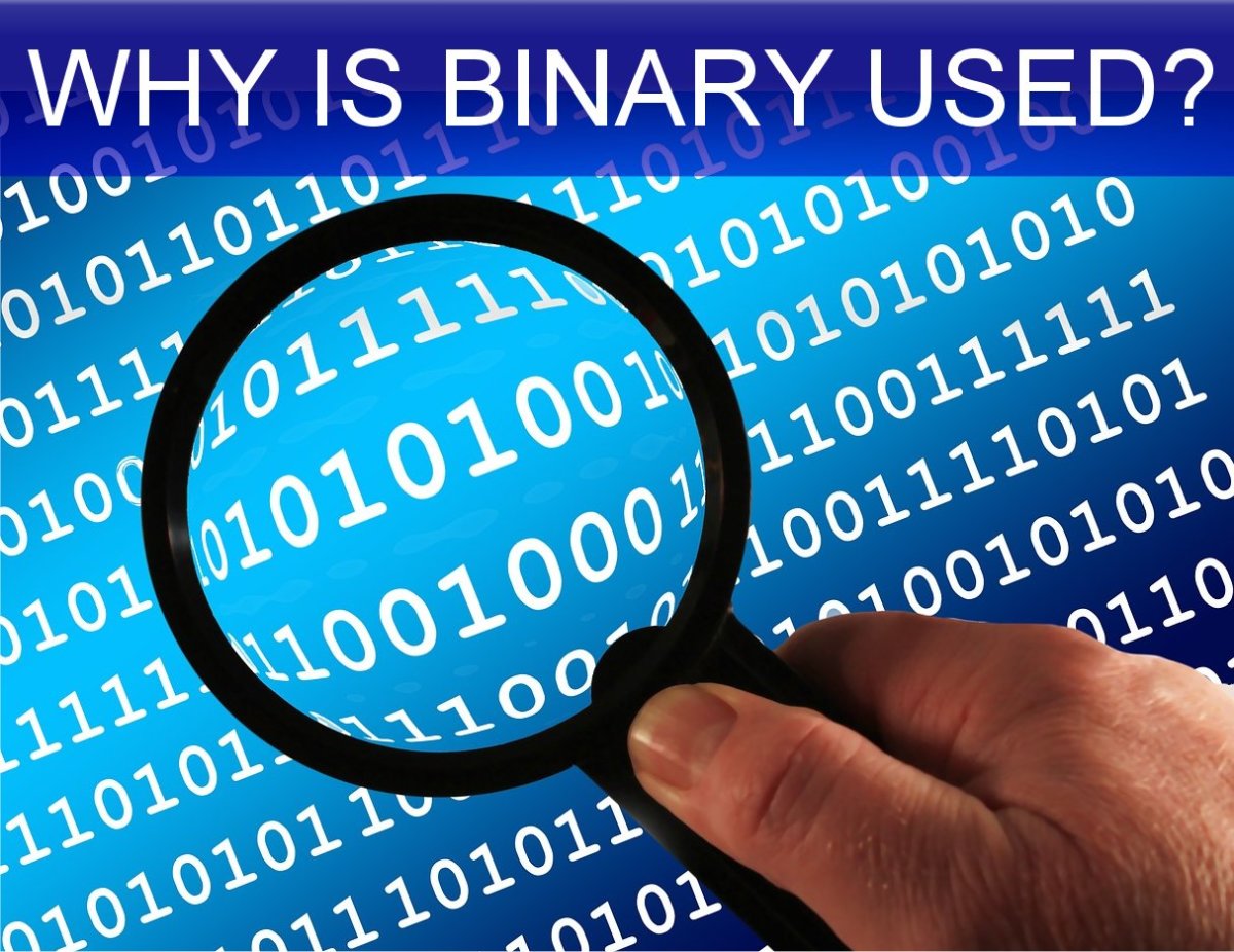 Why is binary used in electronics?