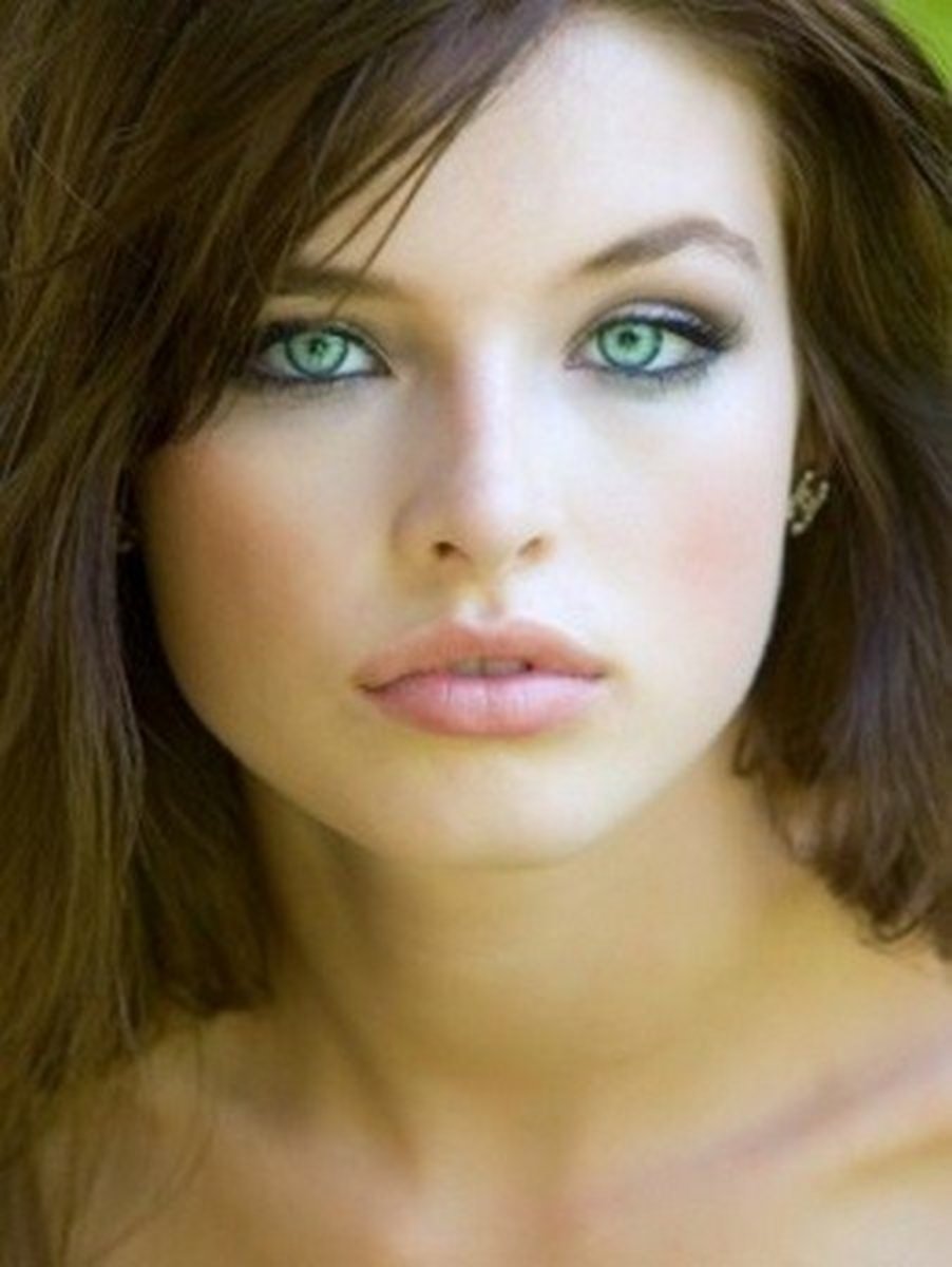 pale green eyes