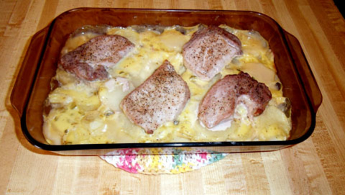 Pork Chops and Scalloped Potatoes