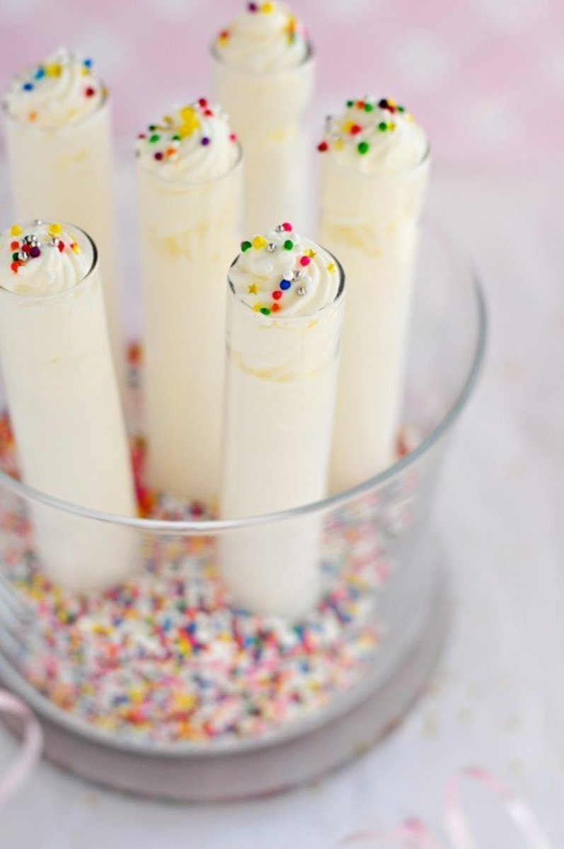 Birthday cake vodka shots are perfect for your birthday bash.