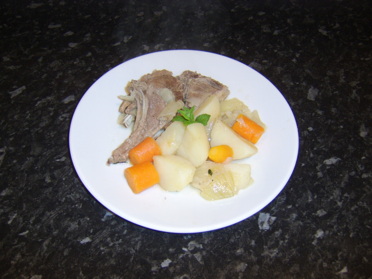 Irish stew recipes usually call for the use of chicken stock when surely lamb stock would be more appropriate.
