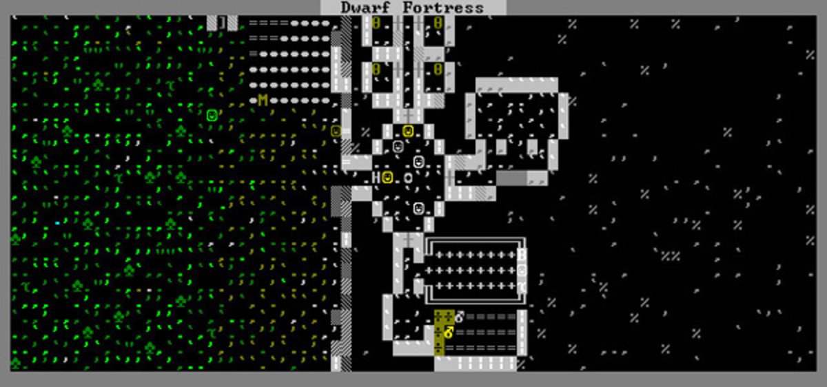 dwarf fortress embark dark fortress near